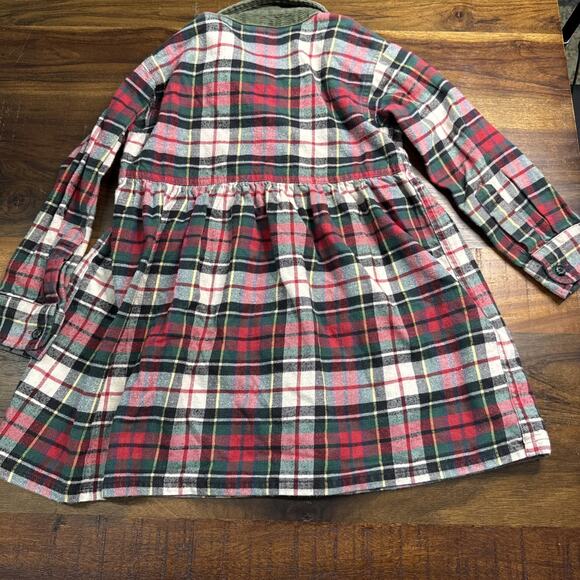 Ralph Lauren Girls Plaid Dress Rare Find size 4 Long Sleeve Y2K 100% Cotton - Picture 2 of 4